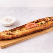 Cheese and Spinach Pide