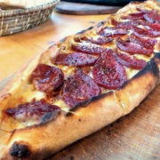 Sucuklu &amp; Cheese Pide (Salami and Cheese)
